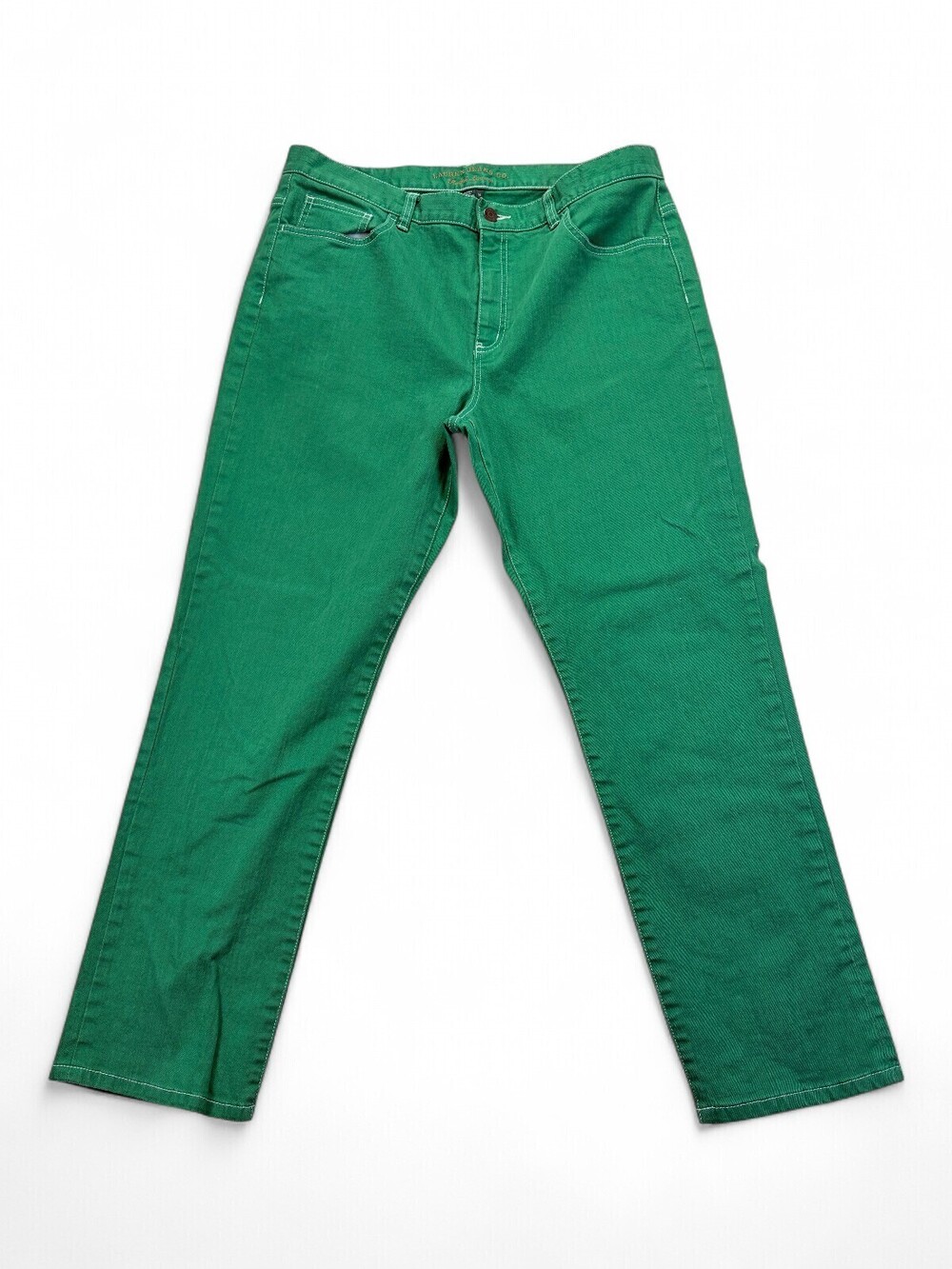 Ralph‎ Lauren Straight Leg Jeans Plus Size 14 Green